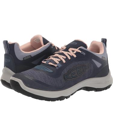 KEEN Women's Terradora Flex Waterproof Hiking Shoes - Vintage Indigo/Peachy Keen - Size 9 - Buy Online on GoSupps.com