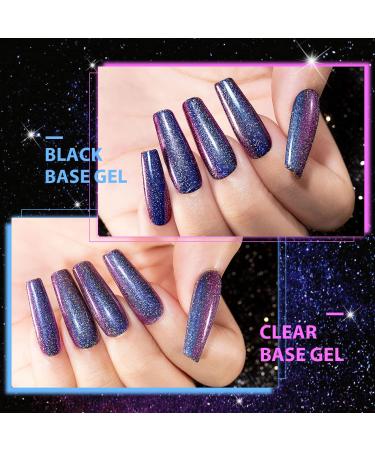 Chameleon Gel Nail Polish Set - Multichrome Color Changing Blue Green Purple Holographic Glitter - 7.5ml 3PCS - DIY at Home - Buy Online on GoSupps.com