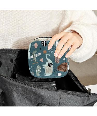 GIAPB Elephant Airplane Period Bag - Sanitary Napkin Storage & Travel Makeup Pouch #2806 - Buy Online on GoSupps.com