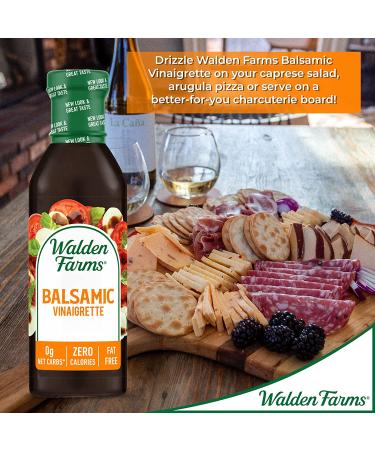Walden Farms Sugar-Free Balsamic Vinaigrette Dressing 12 oz - Keto Friendly & Vegan - Buy Online on GoSupps.com
