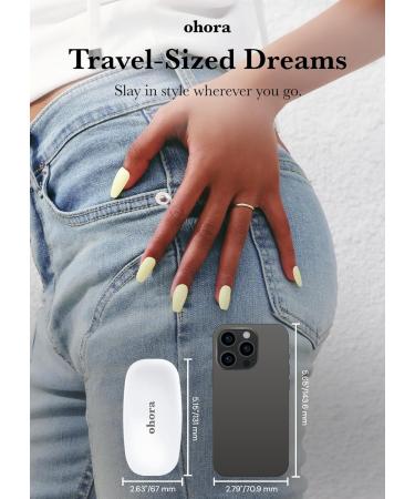 Gel Nail UV Light/LED Lamp by ohora - 6W Max 2 Timers (45s / 60s) Portable Lamp for Curing Gel Nail Art Polish Stickers and Strips Pro Gel Lamp - Buy Online on GoSupps.com