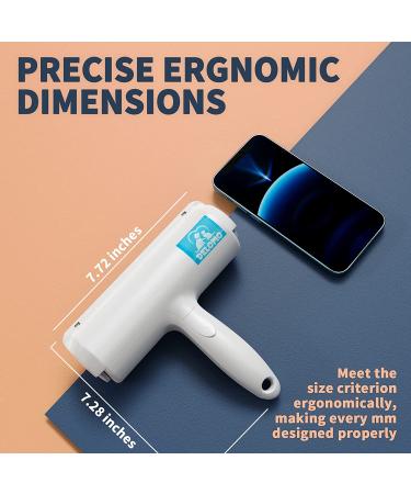 DELOMO Pet Hair Remover Roller - Self-Cleaning Base - Efficient Dog & Cat Fur Removal Tool for Furniture, Couch, Carpet & Car Seat - White - Buy Online on GoSupps.com