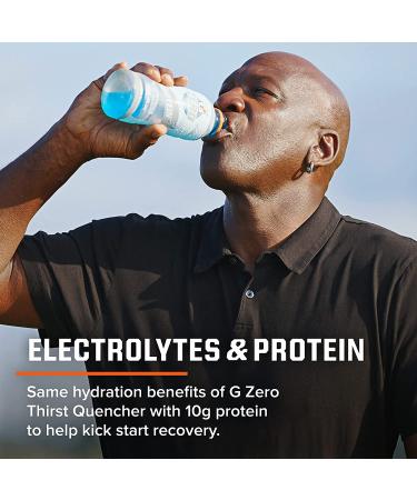 Gatorade Zero with 10g Whey Protein Isolate & Electrolytes 12-Pack, 16.9 fl oz - Zero Sugar, 3-Flavor Variety Pack - Buy Online on GoSupps.com