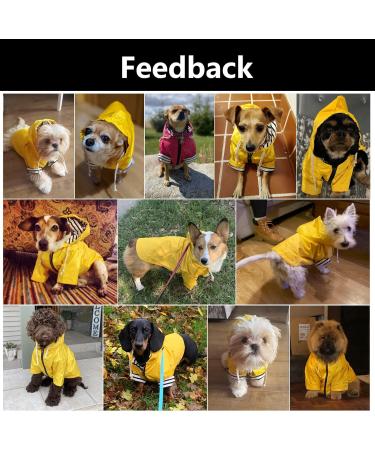 Minezi Hundred Coat - Wind & Rainproof Reflective Buttons & Zippers Adjustable Cord Removable Hood - Yellow Size L (Breast Circumference: 60-69cm) - International Shipping Available - Buy Online on GoSupps.com