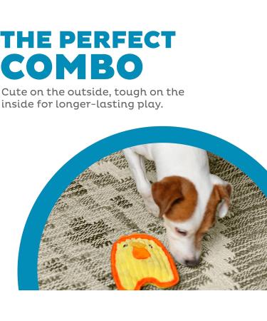 Outward Hound Invincibles Minis Heavy Duty Squeaky Dog Toy Mini Chicken XS Durable Yellow Toy for Small Dogs - Buy Online on GoSupps.com