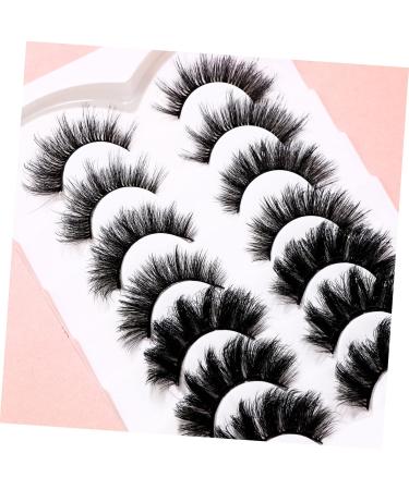 LALAFINA 7 Pairs Eyelashes Natural False Lashes Fake Lashes Full Manga Lashes Cluster Full False Lashes False Lashes Wispy Women Makeup Tools Fiber Plant 3d Fried Hair - Buy Online on GoSupps.com