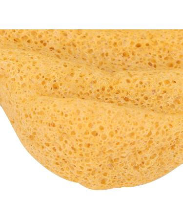 Facial Sponge Cleansing Sponge Konjac Sponge Made of Vegetable Fiber Clay Sponges for Sensitive Skin Normal Dirty Peeling Bath Sponge Dry Condition Long Wave (Ginger Yellow) - Buy Online on GoSupps.com