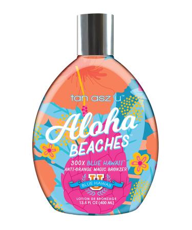 Aloha Beaches 300X Blue Hawaii Bronzer Tanning Lotion 13.5 oz