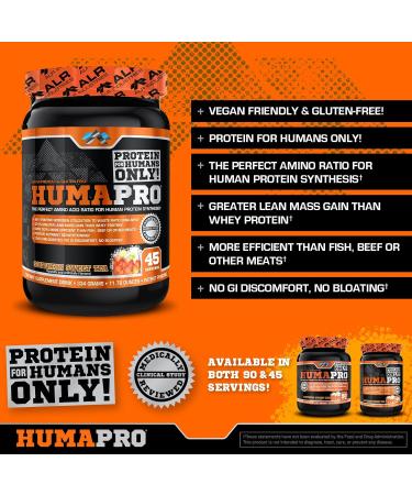 Humapro | Amino Acids Protein Matrix for Humans | 99% Utilization for Lean Muscle | Vegan Gluten Free | 334g / 45 Servings (Southern Sweet Tea) Southern Sweet Tea 11.78 Ounce (Pack of 1) - Buy Online on GoSupps.com