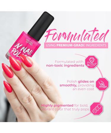 UV Blacklight Glow Nail Polish - 6 Color Variety Pack | 13ml for Day/Night Stage & Clubbing Makeup - Buy Online on GoSupps.com