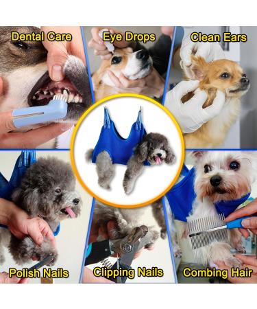 Buy Ovtexzog Dog Care Hammock Harness - Clawing Aid Retention Bag for Nail Care Large Blue (up to 25kg) - International Shipping Available - Buy Online on GoSupps.com