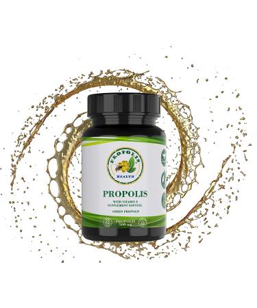 Brazilian Bee Propolis Softgel 1000mg Immune Booster & Antioxidant Supplement | All Natural Allergy Relief - 50 Days Supply - Buy Online on GoSupps.com