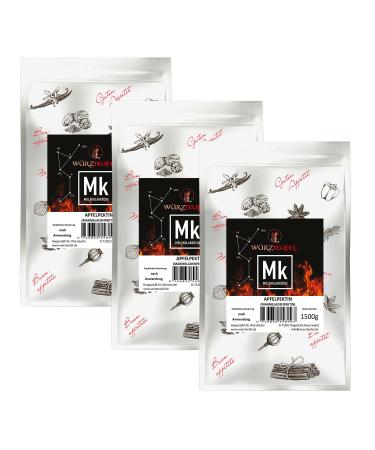 Pectine, fruits naturels - confitures pectine - pectine - Gélifiant végétal E440i (non amidifiée) - 3 sachets XL de 1500 g (4,5 kg)