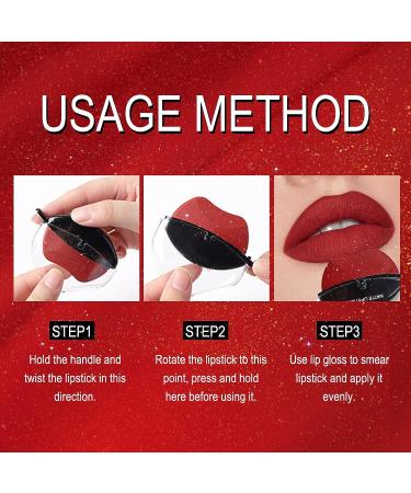 Erinde Lazy Pearl Lipstick Set - Color Changing Lipstick Tint, Long-Wear & Waterproof Lip Color - Moisturizing Non-Stick Cup Formula (030812) - Buy Online on GoSupps.com