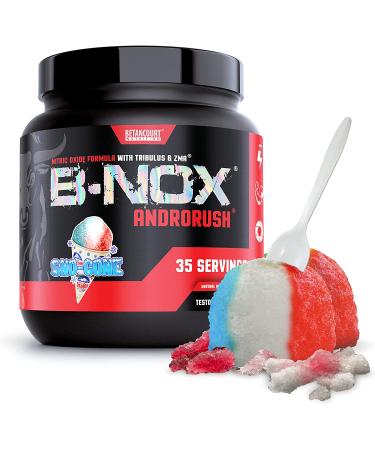 Betancourt Nutrition B-Nox Androrush Pre Workout Supplement - SNO-Cone Flavor | 3 Creatine Blend, BCAA's, Beta-Alanine, Energy | 35 Servings - Buy Online on GoSupps.com