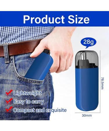 2024 Portable Nose Hair Trimmer - Rechargeable Electric Hair Removal Kit for Men & Women - Ear & Nose Clippers with Eyebrow Razor (Blue - Buy Online on GoSupps.com