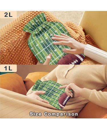 Naanle Sport American Football Heat Bottle - 1L Transparent Hot Water Bottle for Pain Relief & Cold Therapy - Ideal Bed Warmer for Hands & Feet - Buy Online on GoSupps.com