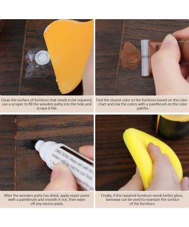 Ultimate Wood Furniture & Floor Repair Kit - 8 Markers 12 Pastes Filler Sticks Putty & Beeswax for Stains Scratches & Cracks - Perfect for Cabinet Door & Floor Repairs - Buy Online on GoSupps.com