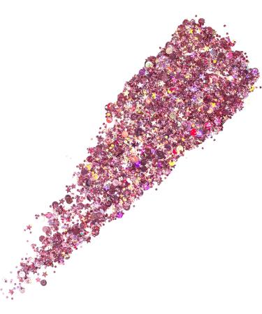 Vegan Body Glitter - Bungalow 8 Pink | Cruelty-Free Glitter for Face Hair Festivals & Raves - Buy Online on GoSupps.com