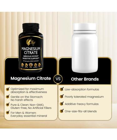 Coc March N.M.D Magnesium Citrate 500mg per Serving, Gluten Free, Supports Sleep, Digestive Health, Muscle Function & Relaxation, High Absorption, Non-GMO, 150 Capsules - Buy Online on GoSupps.com
