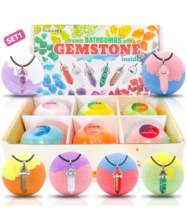 Bath Bombs for Girls Women with Surprise Gemstone Jewelry Inside.Handmade Bubble Bath for Kids Girls Boys. Fizzies Spa Set with Essential Oils. Birthday Christmas Gift for Girls Boys. SET1 - Buy Online on GoSupps.com