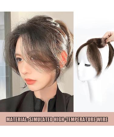 Clip in Bangs Side Parted Hair Toppers for Real Human Hair 360 Cover Pieces Wispy Fake Bangs Clip in Hair Extensions Dark Brown Hair Supplies - Buy Online on GoSupps.com