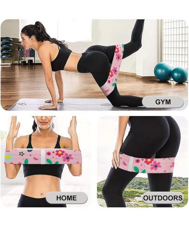 Shop Floral Pattern Resistance Bands - Elastic Exercise & Leg Bands for Fitness | International Shipping Available - Buy Online on GoSupps.com