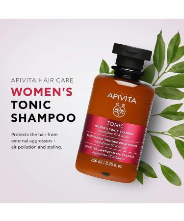 APIVITA Women's Tonic Shampoo 8.45 fl.oz. | Hippophae Vitamin A & E Natural Women's Shampoo for Hair Growth & Strengthening - Buy Online on GoSupps.com