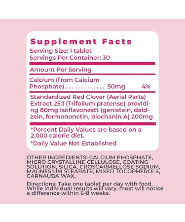 Promensil Menopause Double Strength - Estrogen Vitamins & Red Clover Isoflavones for Women | Supports Hot Flashes Night Sweats | 30 Count - Buy Online on GoSupps.com
