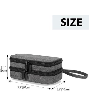 Trunab Portable Travel Bag with Weekly Pill Box Organizer - Travel Pill Case for Vitamins Fish Oil & Supplements - Grey - Buy Online on GoSupps.com