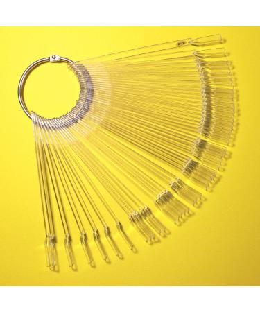 Nail Swatch Sticks with Ring - 100pcs Transparent | Nail Color Display & Practice Samples - Buy Online on GoSupps.com