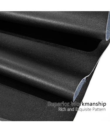 Yotache PU Fabric Leather 2 Yards 54 x 72 - 1.25mm Thick Faux Leather Material for Upholstery Crafts & DIY - Black - Buy Online on GoSupps.com