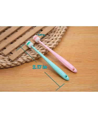 Emmeliestella Small Dog & Cat Toothbrush | Soft Silicone | Dental Care | Oral Hygiene | 360 Cleaning | Easy-to-Handle | Deep Clean | Light Blue & Pink | 3 Pack - Buy Online on GoSupps.com