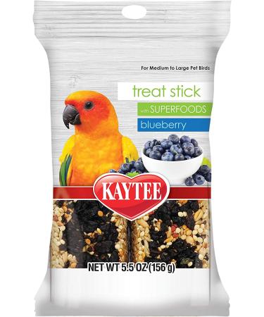 Kaytee Blueberry Avian Treat Stick 5.5 oz - Superfood Bird Treat (1 Pack) - Buy Online on GoSupps.com