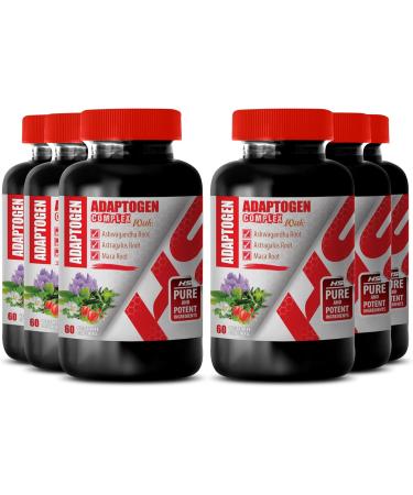 ADAPTOGEN FORMULA - Rhodiola rosea Eleutherococcus senticosus Ashwagandha Panax ginseng Maca Root Schisandra Fruit Astragalus Amla Fruit Holy Basil Leaf 1 Month Supply 1Bot - Buy Online on GoSupps.com