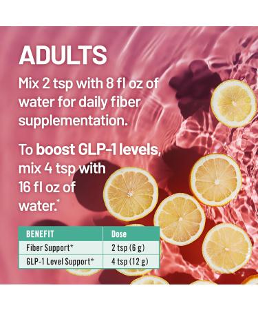 NatureWise FiberGLP - High Fiber Supplement for Women & Men - Prebiotics + Enzymes - Weight & Bloating Support - Digestive & Gut Health - Fiber Powder Drink - Vegan Sugar Free - 4 oz 20 Servings  - Buy Online on GoSupps.com