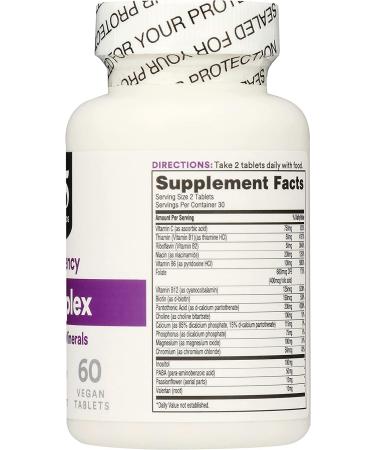 365 Whole Foods Market Vitamin B Complex | High Potency Herbal Support | 60 Tablets - Buy Online on GoSupps.com