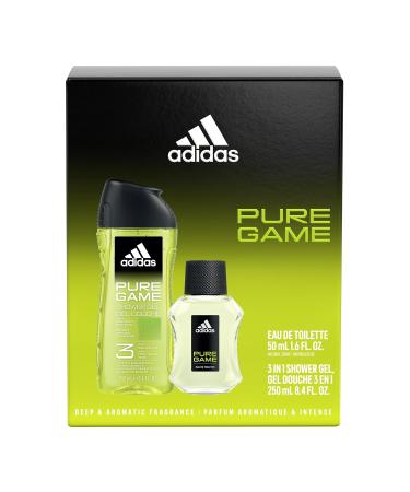 adidas Pure Game 2 Piece Gift Set Notes of Grapefruit Lavender and Sandalwood Men's Fragrance Long Lasting Sporty Fragrance Cedar Mint Peppermint 10.1 Fl Oz (Pack of 1) - Buy Online on GoSupps.com