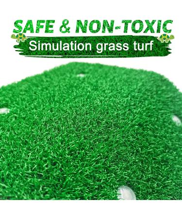 Keedolla Turtle Basking Platform: Large Green Grass Ramp for Aquarium - Ideal Tortoise Resting Terrace & Reptile Pier - Buy Online on GoSupps.com