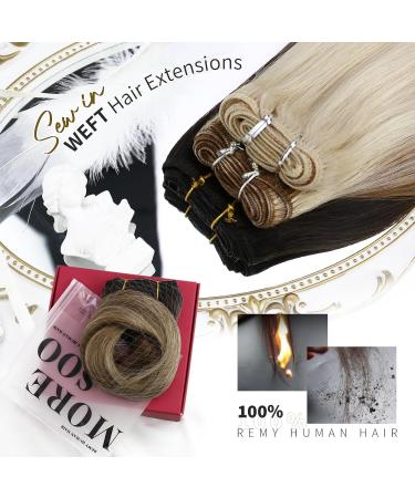 Buy 45 cm Real Hair Extensions - Brown to Light Brown #3/8/22 - 100g Remy Weave Hair Tresses for International Shipping - Buy Online on GoSupps.com