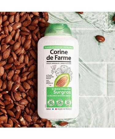  Corine de Farme Corine de Farme - Super greasy shower cream with sweet almond oil - pH neutral - Natural origin - Dermatological control - Made in France - 500 ml - Buy Online on GoSupps.com