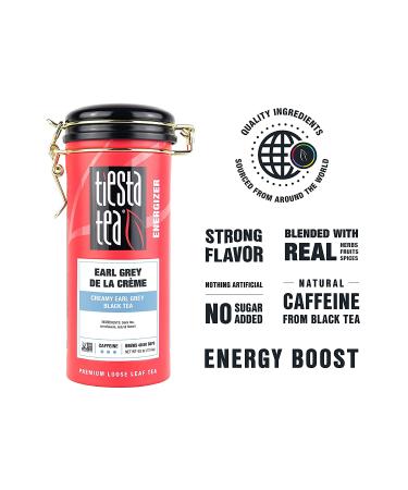 Tiesta Tea Early Grey De La Creme - Premium Loose Leaf Tea 4oz | Savory & Aromatic - Buy Online on GoSupps.com
