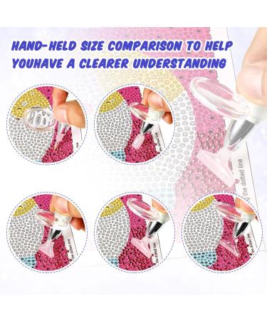 Diamond Painting Pen Set with LED Drill Pens and Accessories - Purple Green | DIY Craft Tools with 12 Replacement Heads, Anti-Slip Mats, and Wax Storage Cases - Buy Online on GoSupps.com