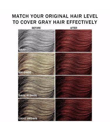 Natural Red Wine Hair Color Shampoo 500ML for Gray Hair - Instant Hair Dye for Men & Women - Long Lasting & Safe - 3-in-1 Formula - Dark Hair Color in Minutes - Buy Online on GoSupps.com