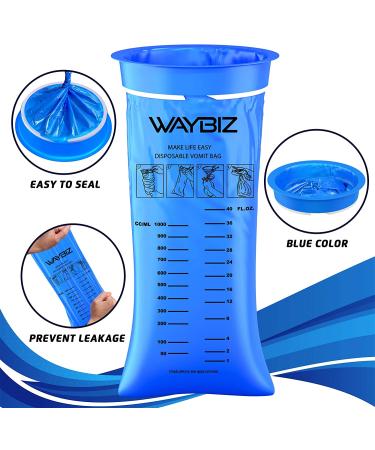 16 Pack 1000ml Vomit Bags - Non-Transparent Disposable Barf Bag for Travel Motion Sickness - Buy Online on GoSupps.com