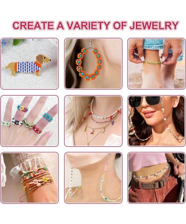 QUEFE 50400pcs Glass Seed Beads Kit with 84 Colors, Alphabet Letter Beads, and Smiley Face Beads - Jewelry Making and Craft Gifts - Buy Online on GoSupps.com