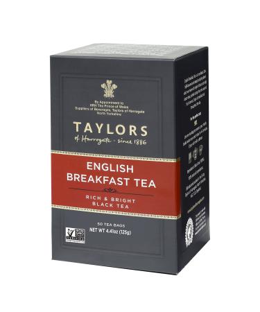Taylors of Harrogate English Breakfast, 50 Teabags English Breakfast 50 Count (Pack of 1)