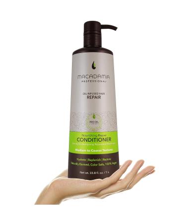 Macadamia Professional Nourishing Repair Hair Conditioner - Sulfate & Paraben Free, Natural Organic, Cruelty-Free, Vegan - 33.8 oz - Buy Online on GoSupps.com
