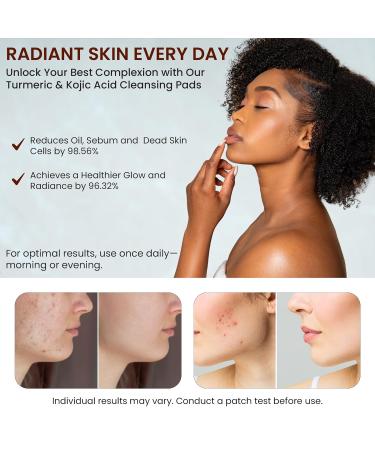 Live Healthy The Original Kojic Acid & Turmeric Cleansing Pads - Exfoliating Brightening Face Scrub Pad Clears Acne - Turmeric Cleansing Pads for Dark Spots with Vitamin C - Made in USA | 30 Count - Buy Online on GoSupps.com