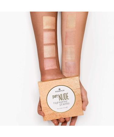 essence Pure Nude Highlighter Palette - 4 Stunning Shades | Vegan, Paraben & Cruelty Free - Buy Online on GoSupps.com